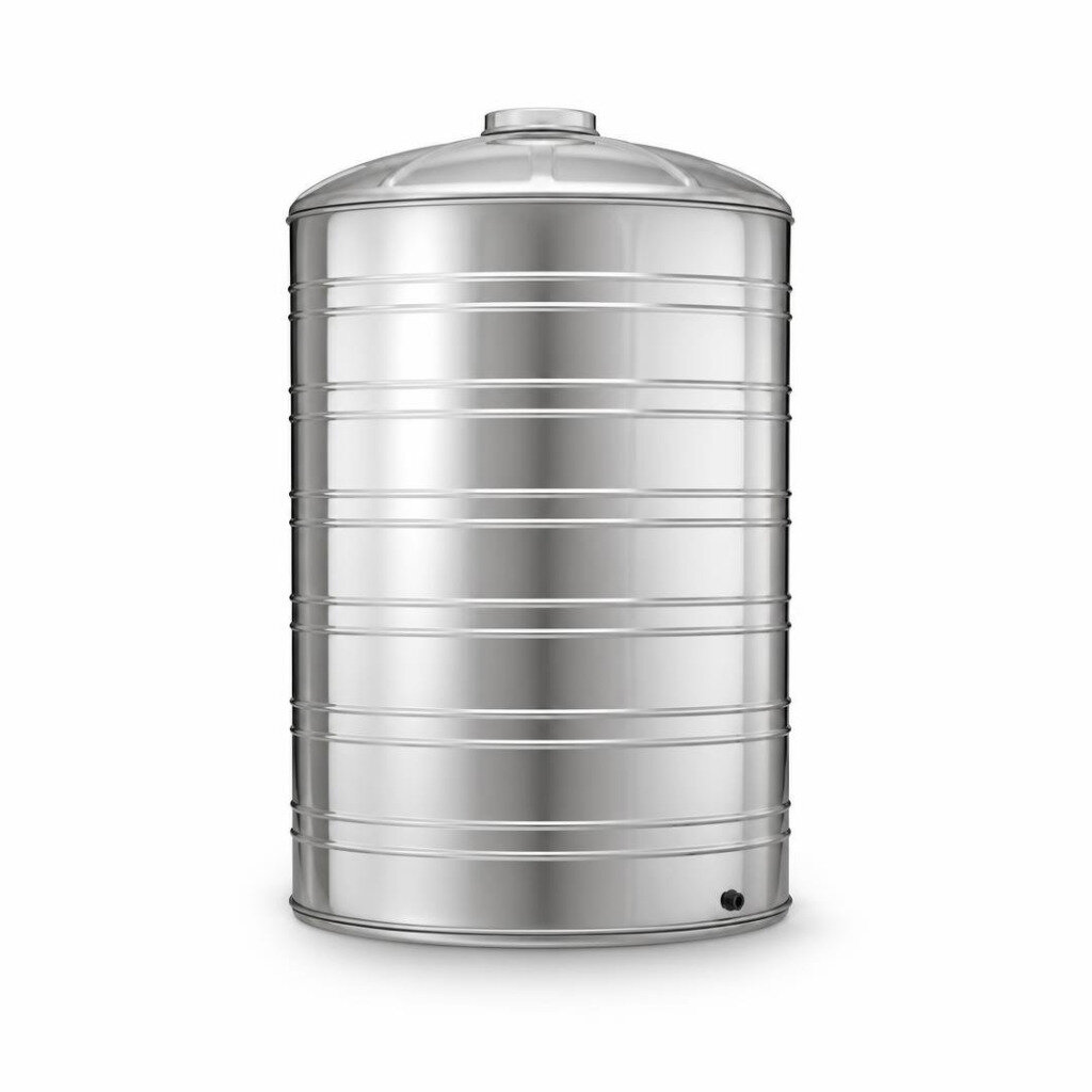 GOLDEN GS300H 3000L SUS304 S/STEEL WATER TANK - FLAT BOTTOM