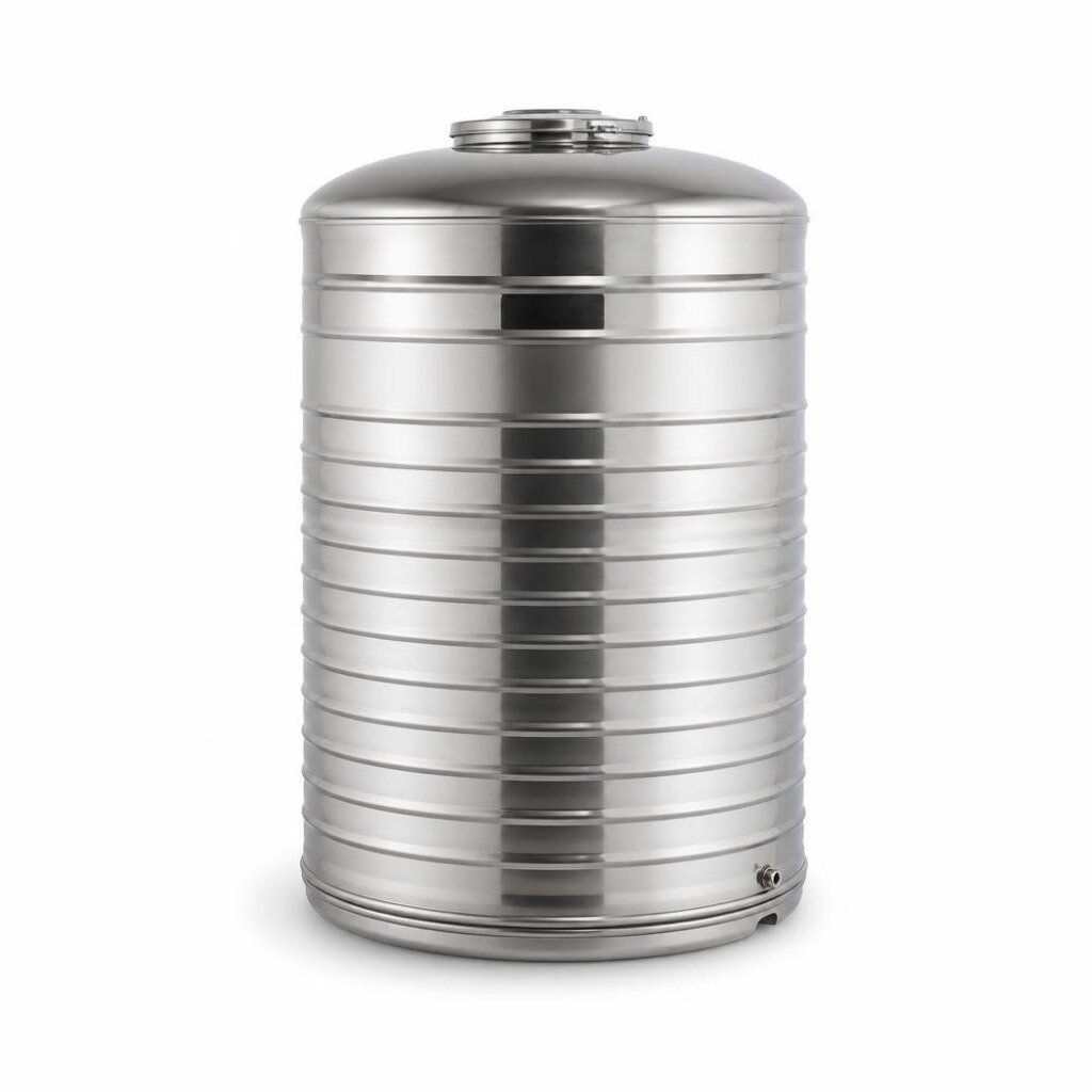 GOLDEN GS400 4000L SUS304 S/STEEL WATER TANK - FLAT BOTTOM