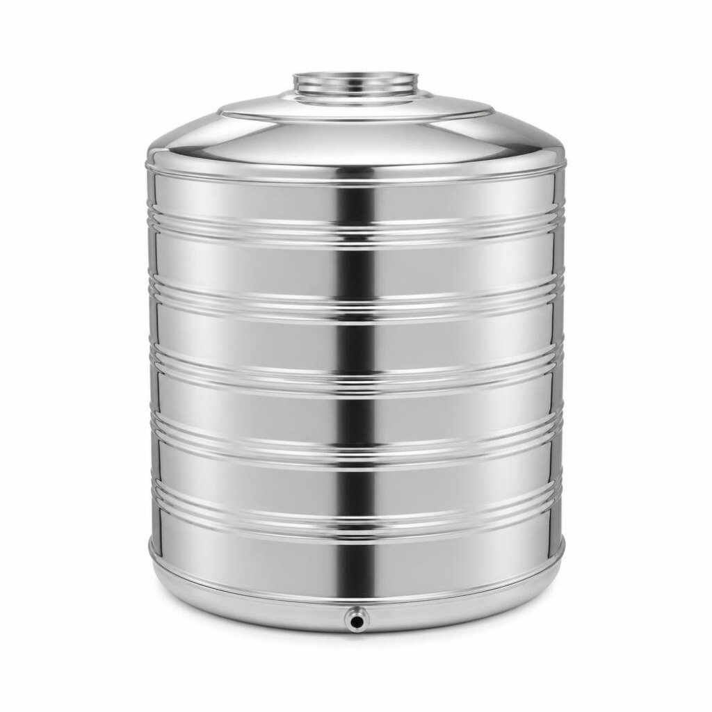 GOLDEN GS500 5000L SUS304 S/STEEL WATER TANK - FLAT BOTTOM