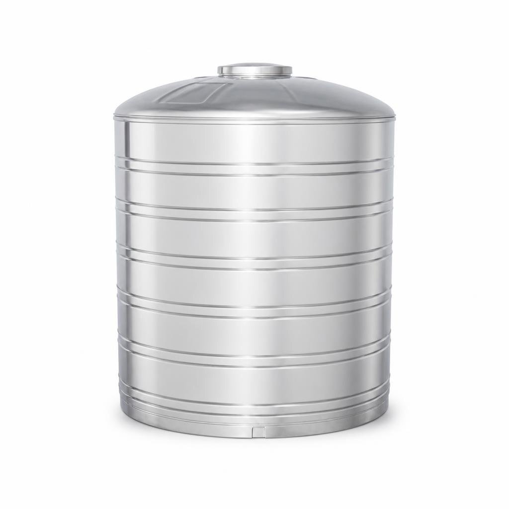 GOLDEN GS600 6000L SUS304 S/STEEL WATER TANK - FLAT BOTTOM