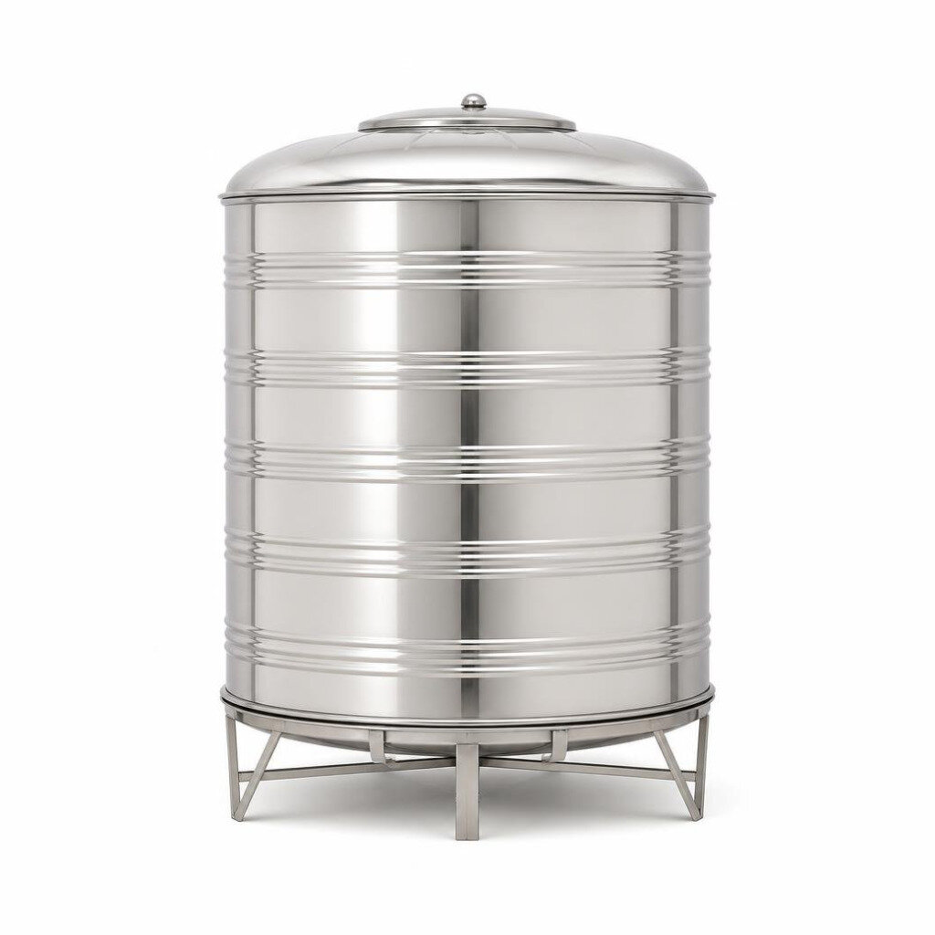 GOLDEN GS800 8000L SUS304 S/STEEL WATER TANK - FLAT BOTTOM