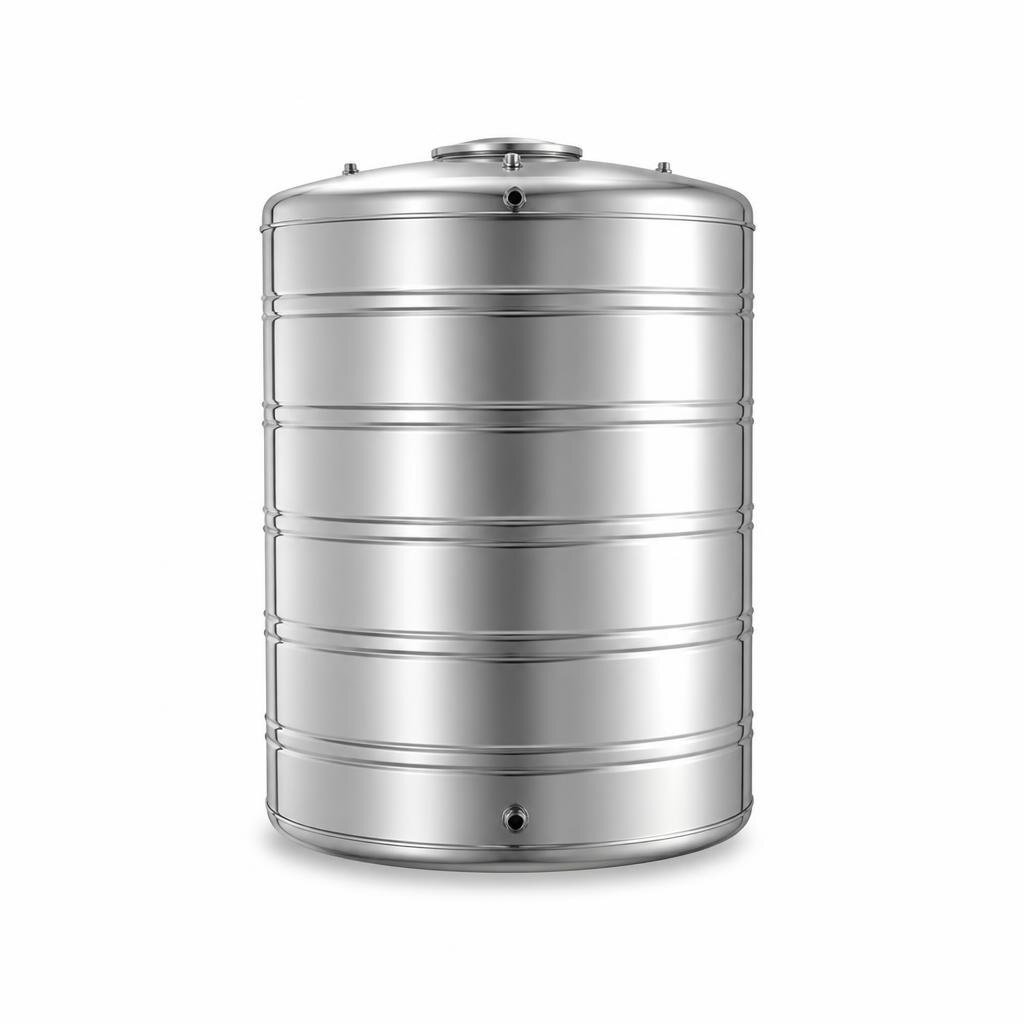 GOLDEN GS1000 10000L SUS304 S/STEEL WATER TANK - FLAT BOTTOM