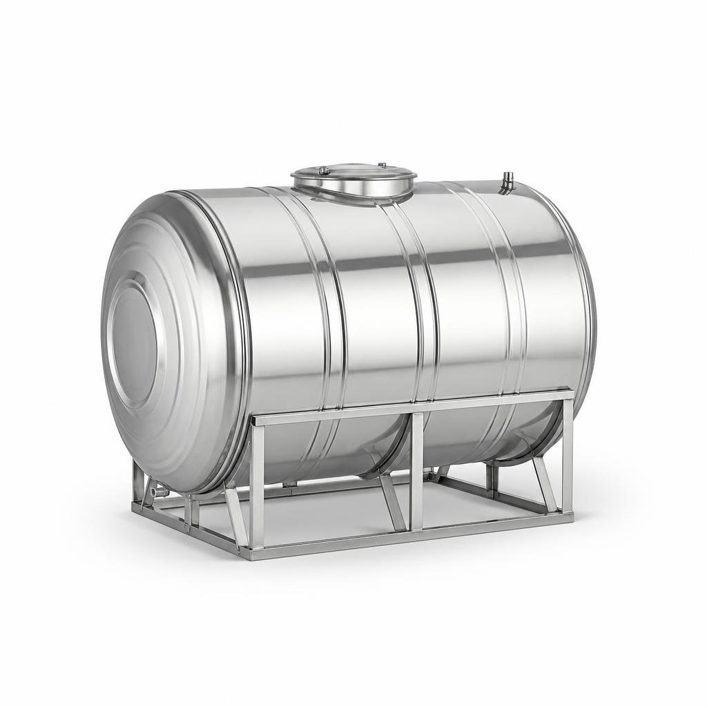 GOLDEN GZ50 500L SUS304 S/STEEL WATER TANK - HORIZONTAL