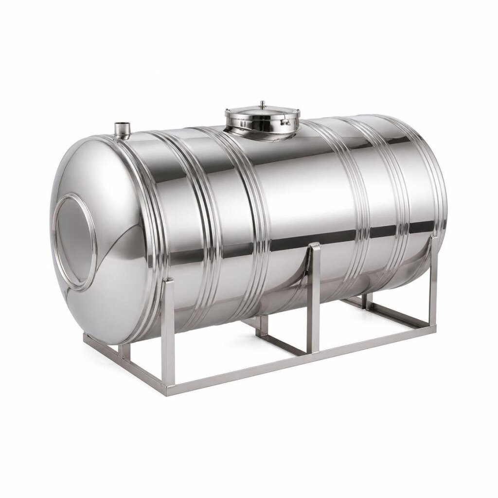 GOLDEN GZ125 1250L SUS304 S/STEEL WATER TANK - HORIZONTAL