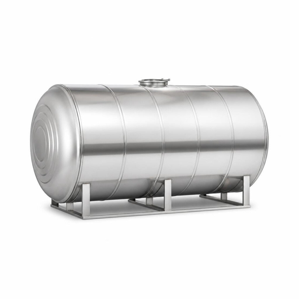 GOLDEN GZ1000 10000L SUS304 S/STEEL WATER TANK - HORIZONTAL