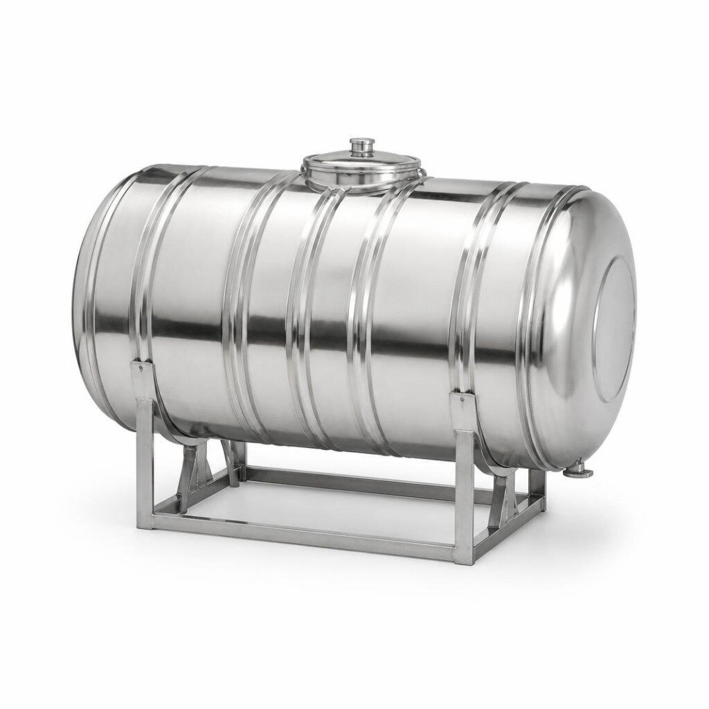 STAR HS60 600L HORIZONTAL S/STEEL WATER TANK WITH STAND