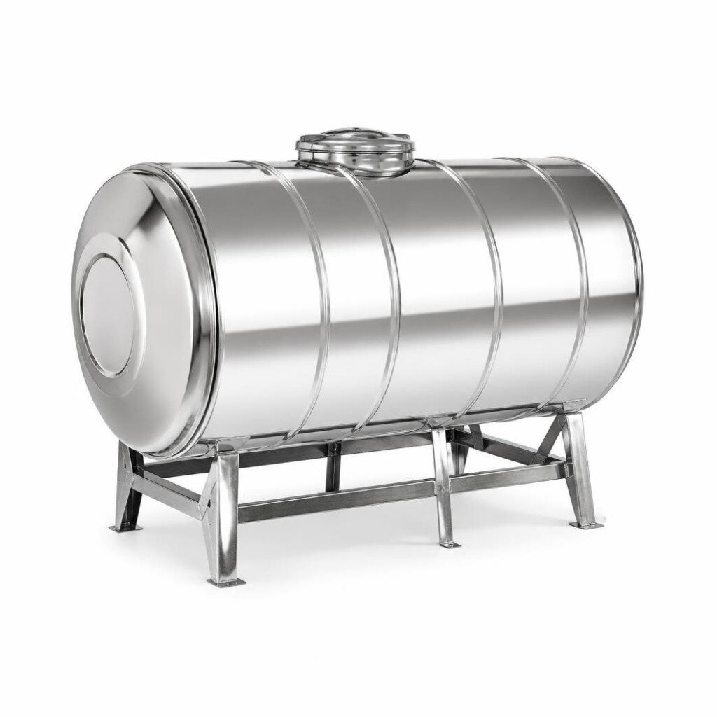 STAR HS125 1250L HORIZONTAL S/STEEL WATER TANK WITH STAND