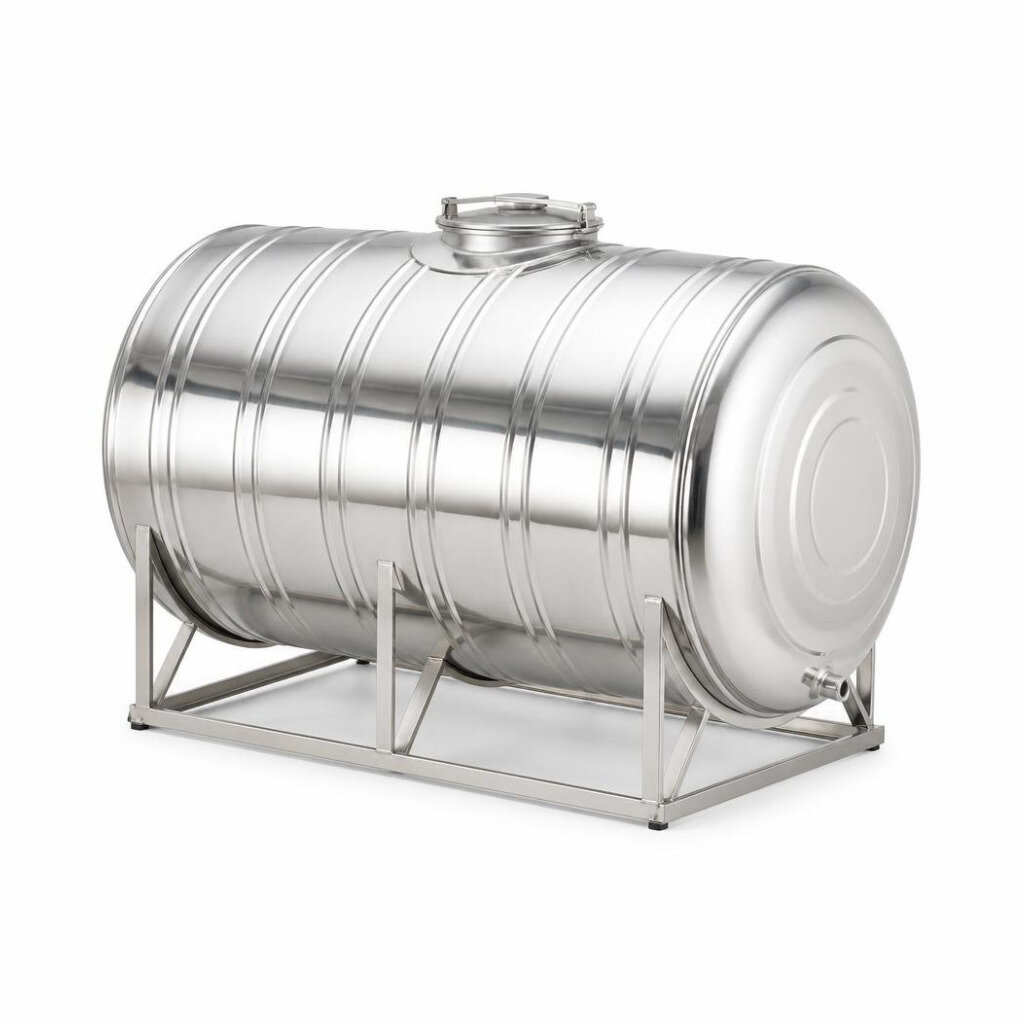 STAR HS300 3000L HORIZONTAL S/STEEL WATER TANK WITH STAND