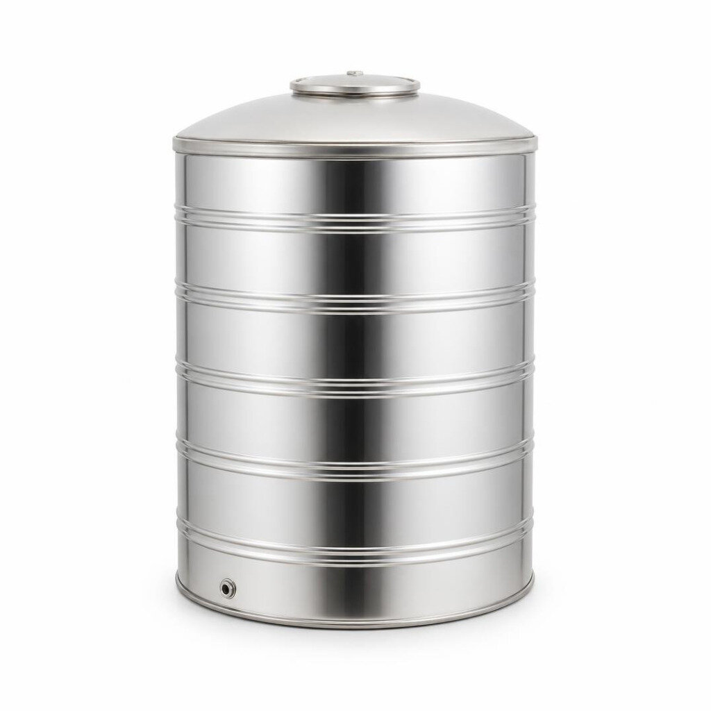 STAR F/B200 2000L FLAT BOTTOM S/STEEL WATER TANK WITHOUT STAND