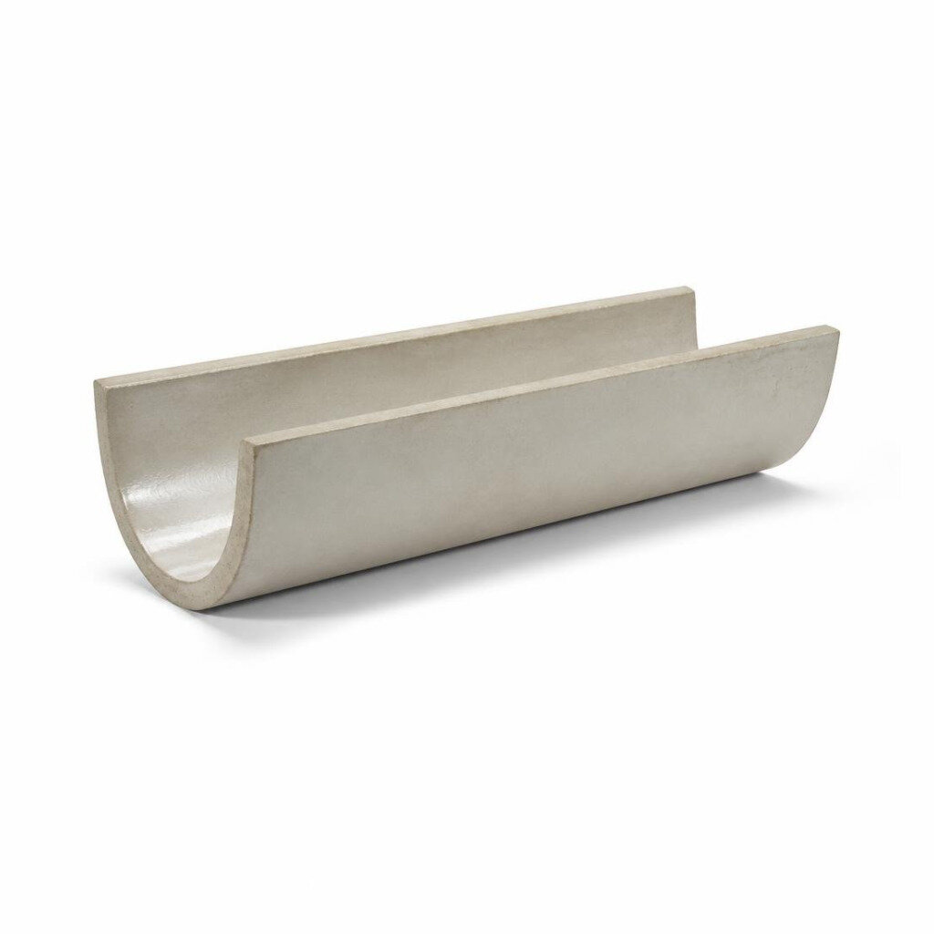HALF ROUND GLAZED CHANNEL - 6" X 22"