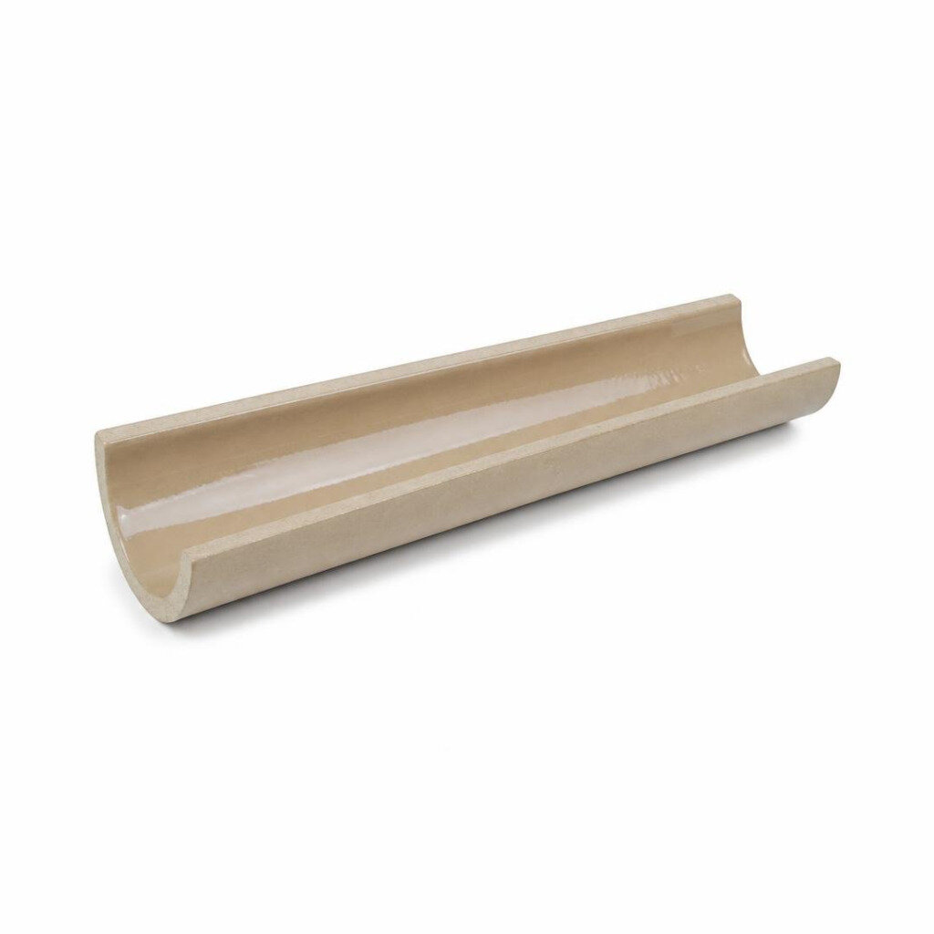 HALF ROUND GLAZED CHANNEL - 9" X 22"