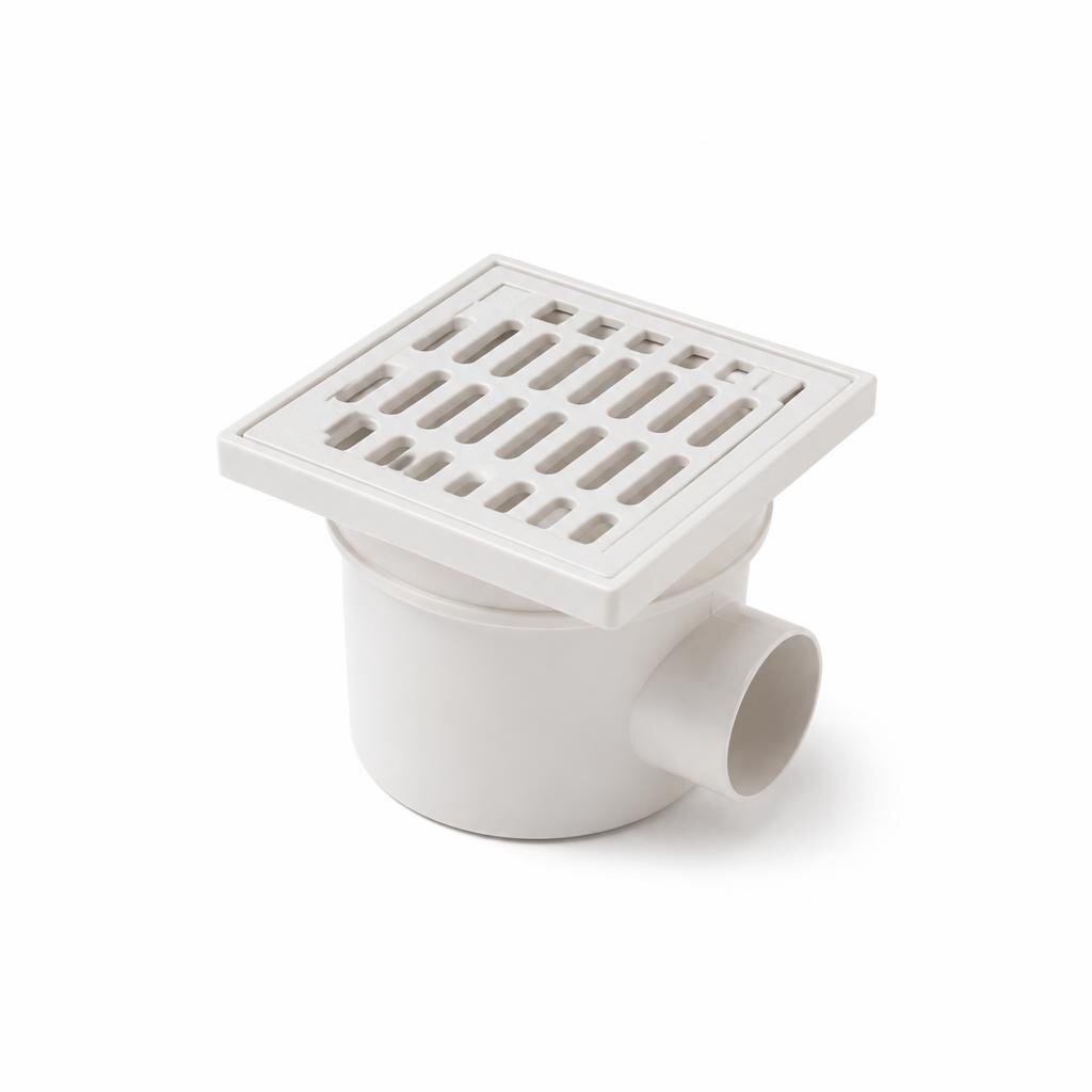 6" X 6" PVC FLOOR GRATING TRAP