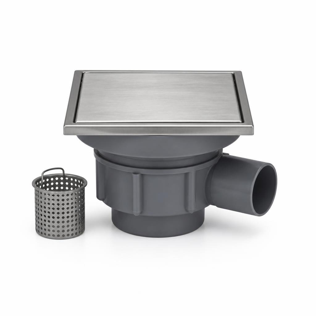WIRAPLAS H30 5" CONCEALED FLOOR DRAIN SET W/FILTER
