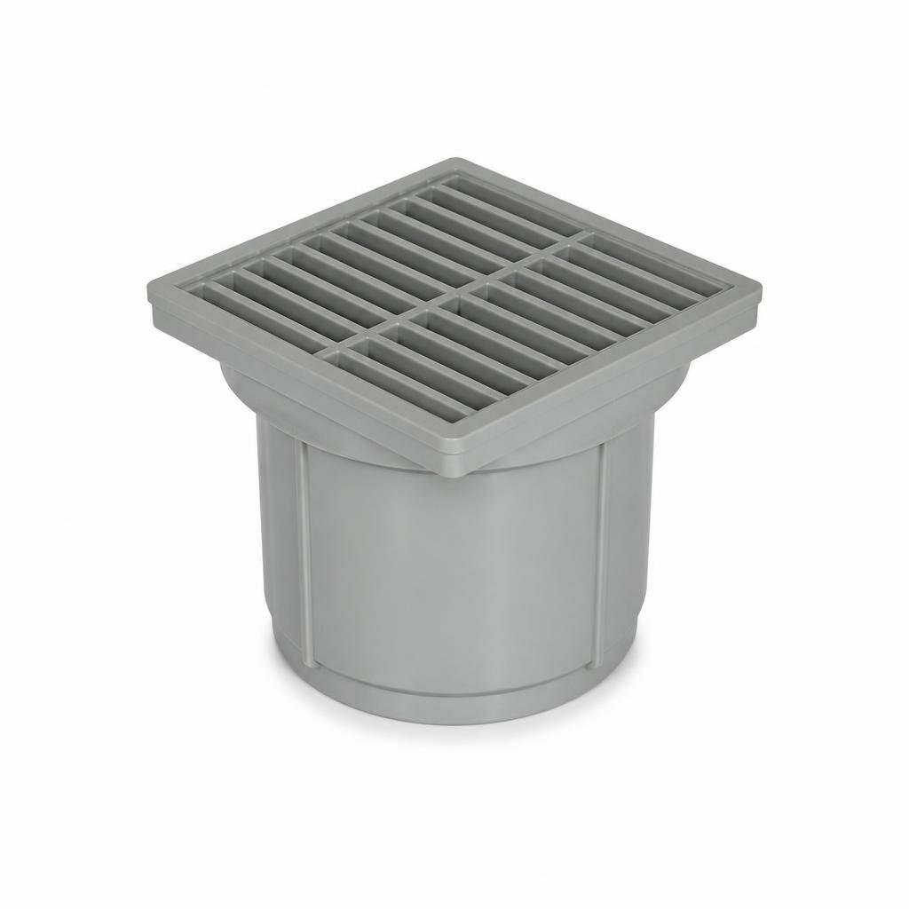 VICPLAS 6" PLASTIC FLOOR GRATING TRAP MOSQUITOR