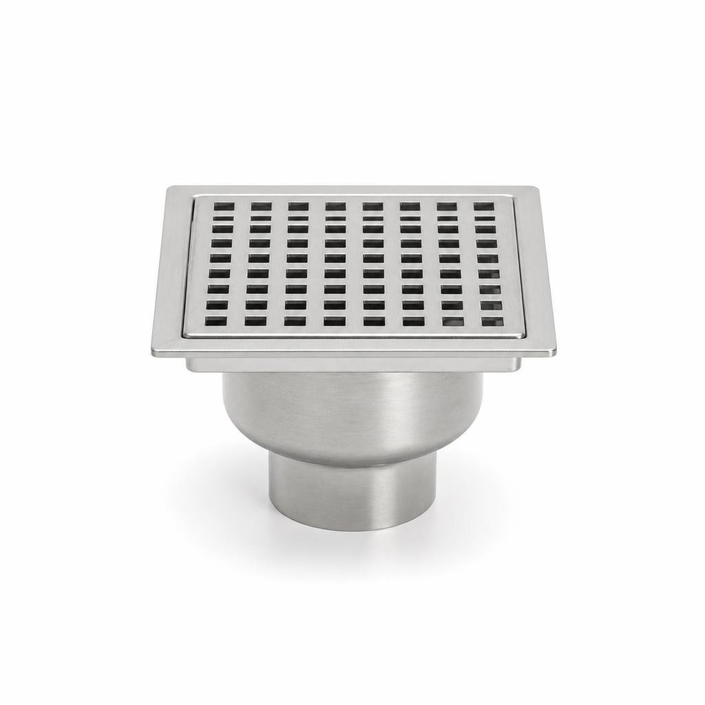 ALENO AB-666 6" X 6" S/STEEL GRATING TRAP