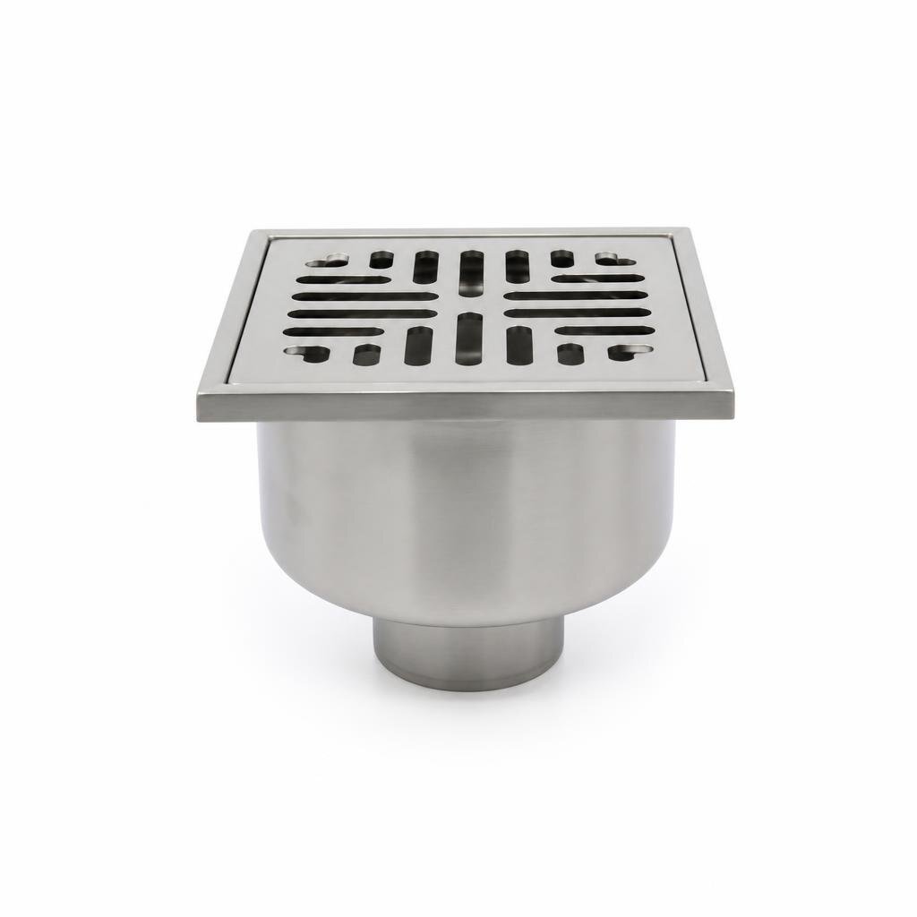 BOSCO G777 6" S/S FLOOR GRATING TRAP