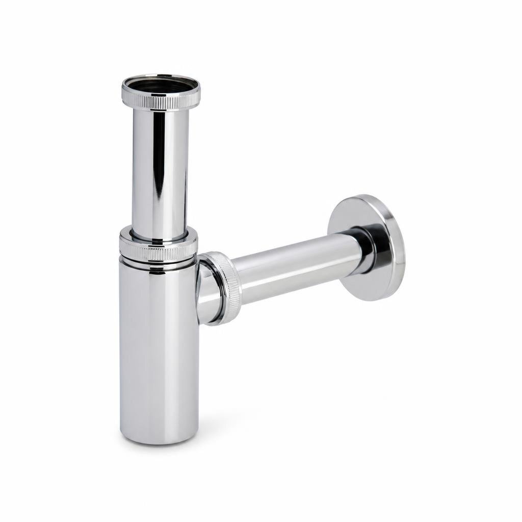 1 1/4" (32MM) CHROME METAL BOTTLE TRAP