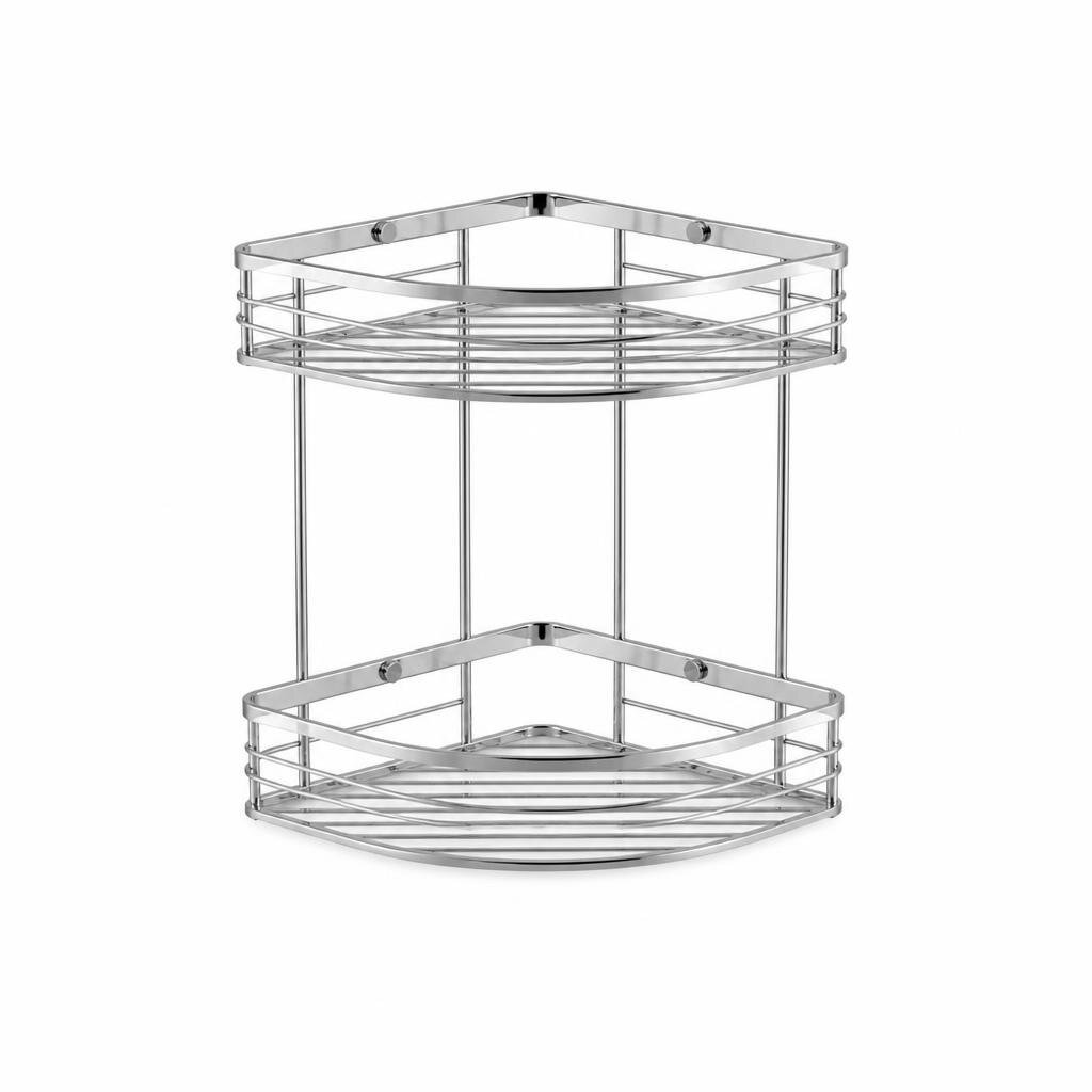 OUTAI OT-77004 CORNER S/STEEL SHELF-POLISH