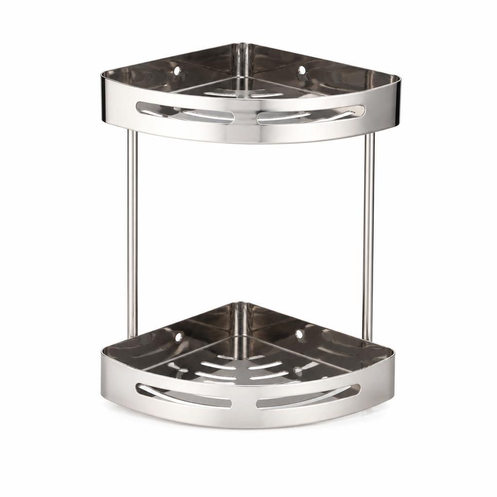 OUTAI OT-7715 DOUBLE CORNER S/STEEL SHELF-POLISH