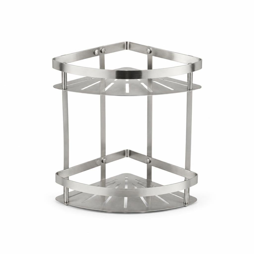 WINGCROSST #3041 S/STEEL CORNER SHELF SUS304