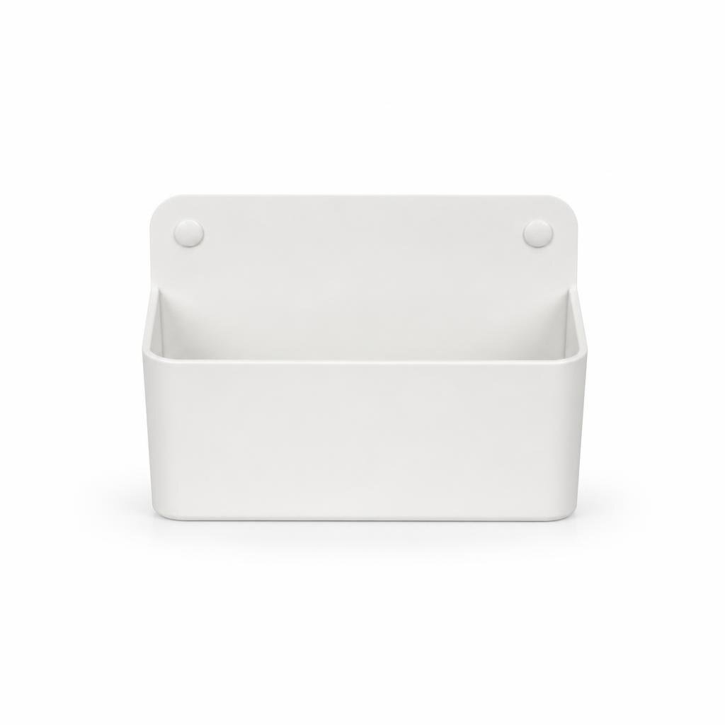 WALL MOUNTED HANGING STORAGE BOX - WHITE