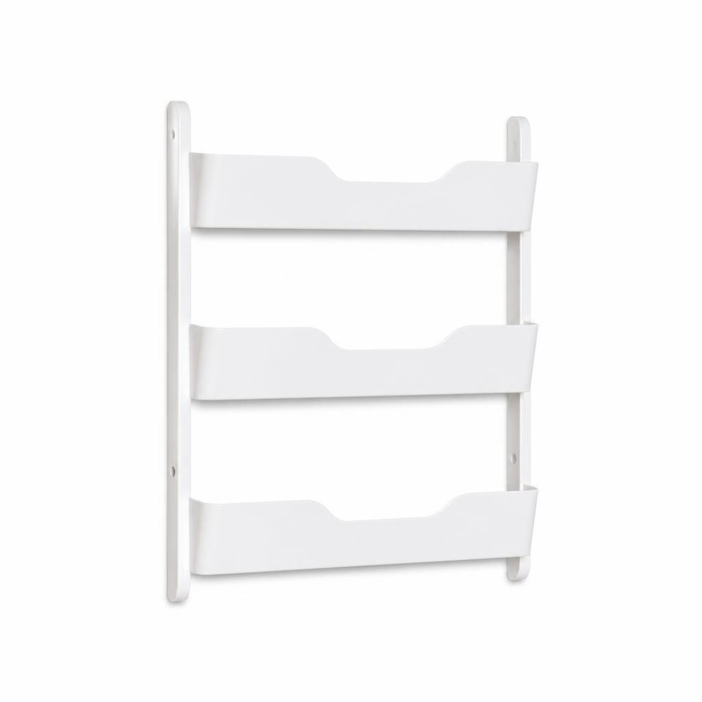 WALL-MOUNTED SLIPPER RACK - WHITE