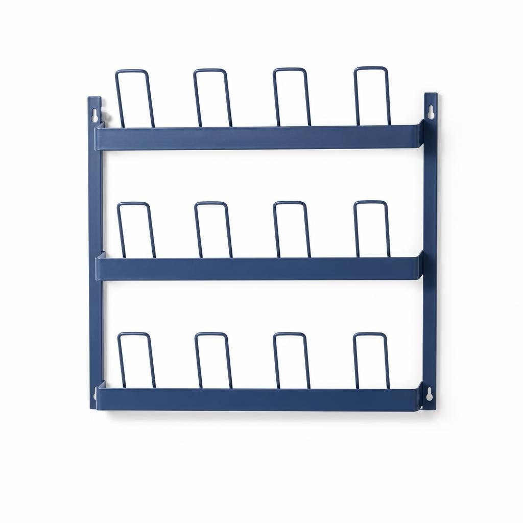 WALL-MOUNTED SLIPPER RACK - BLUE
