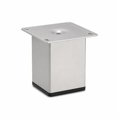 10.2CM X 6.4CM SQUARE S/STEEL CUPBOARD FOOT