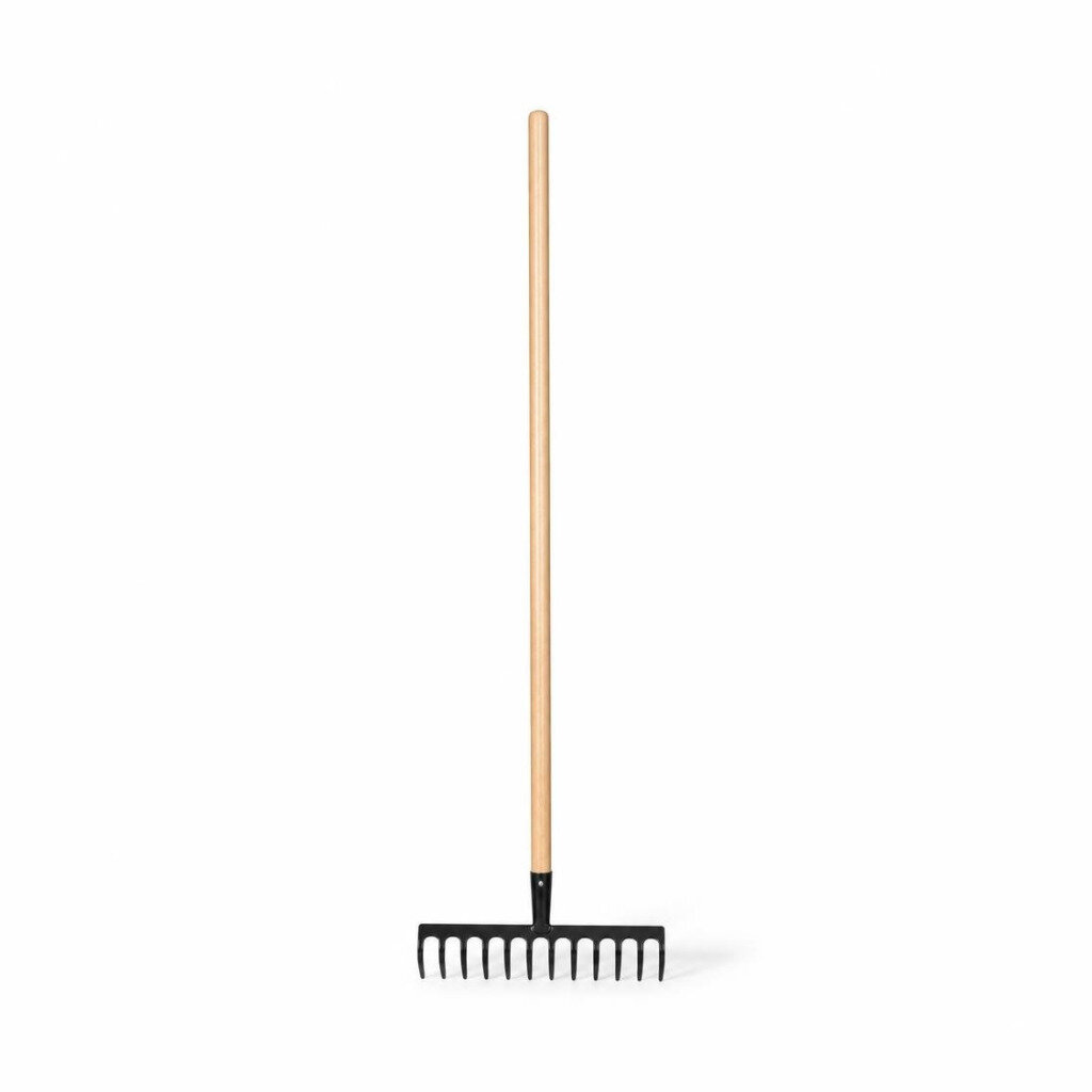 RAYACO 922MB IRON RAKE WITH WOODEN HANDLE