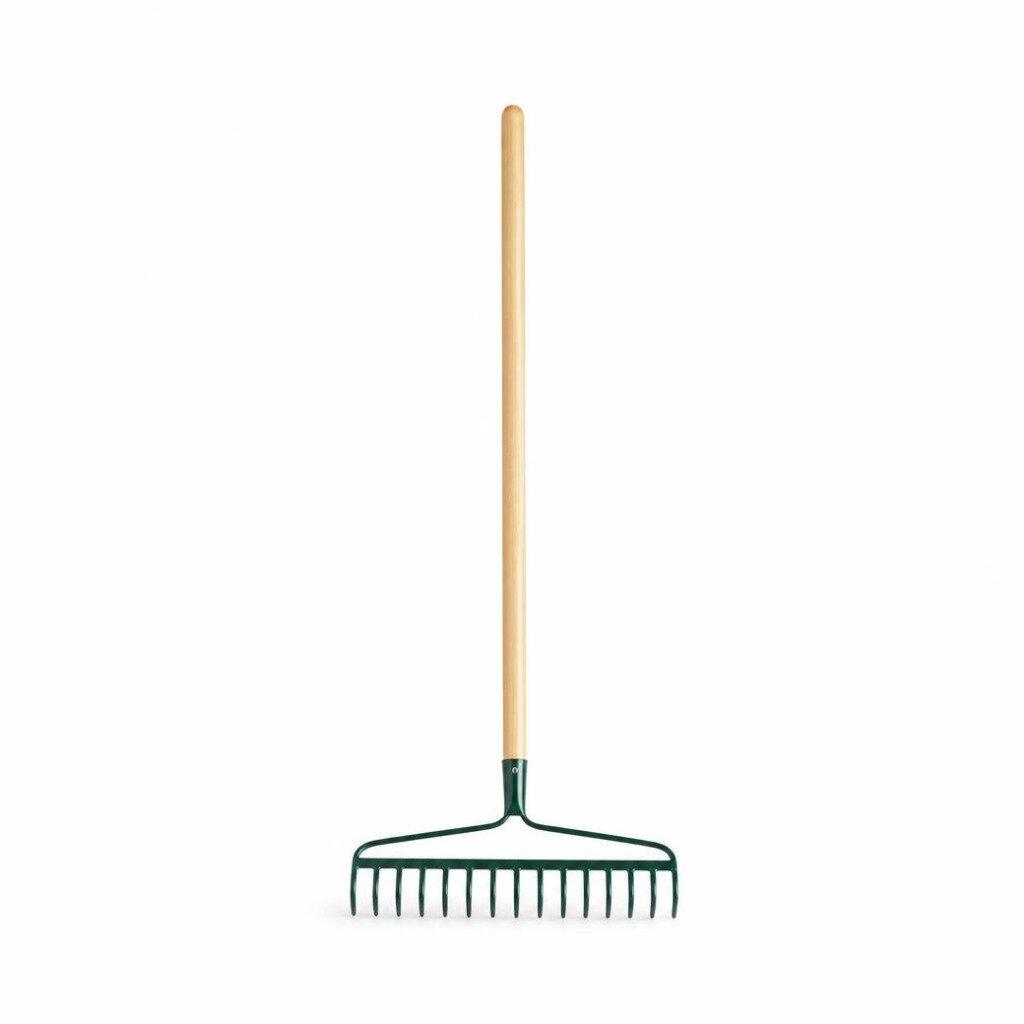 RAYACO 941 GARDEN RAKE WITH WOODEN HANDLE