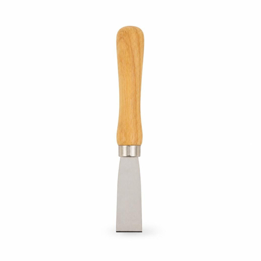 MANNS 1.0" S/STEEL SCRAPER - WOODEN HANDLE