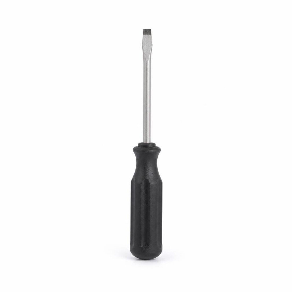 MANNS 6# X 4" (-) RUBBER HANDLE SCREWDRIVER