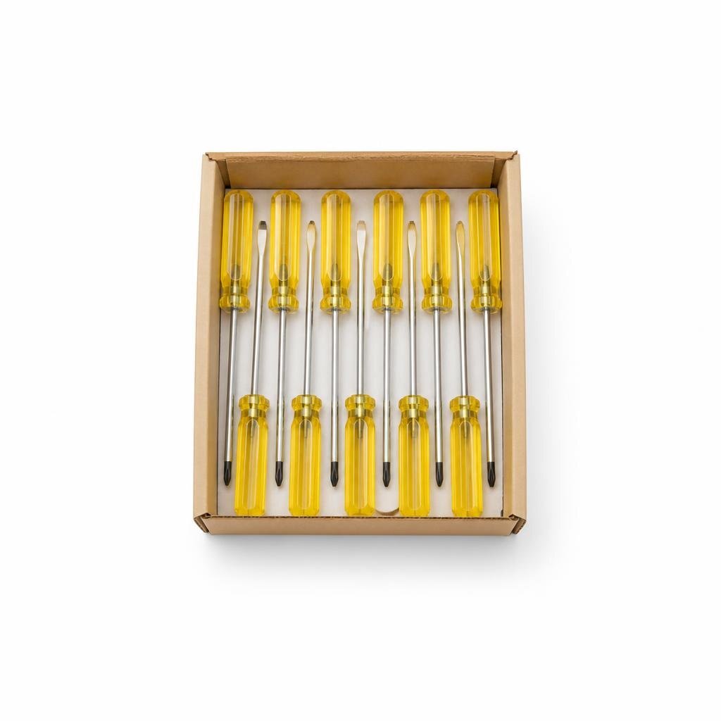 SNELL 6.35MM X 150MM TWO WAY SCREWDRIVER (12PCS/BOX)