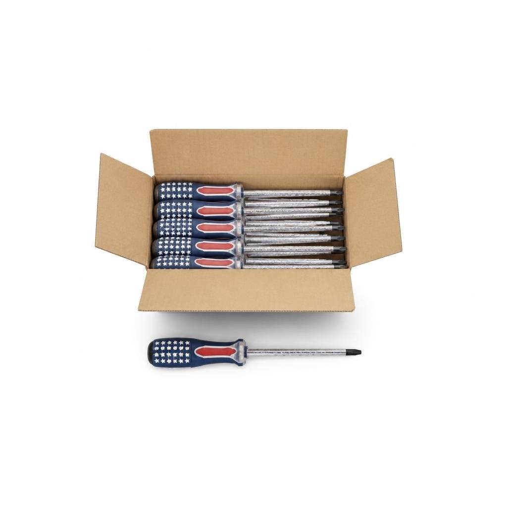 M-B.I. CARE BN-409038 8" X 8MM (+) STONE PATTERN SCREWDRIVER (12PCS/BOX)