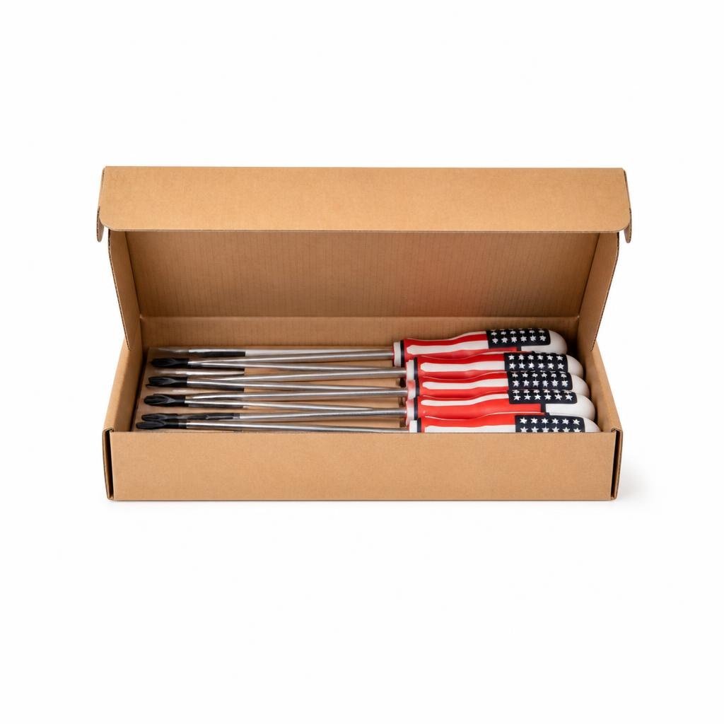 M-B.I. CARE BN-409040 10" X 8MM (+) STONE PATTERN SCREWDRIVER (12PCS/BOX)