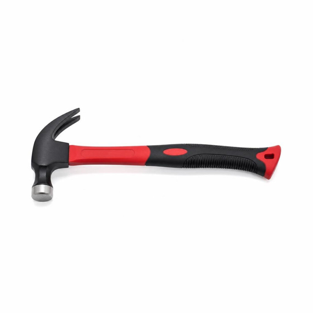 M-STD 27MM TPR FIBRE CLAW HAMMER - RED/BLACK