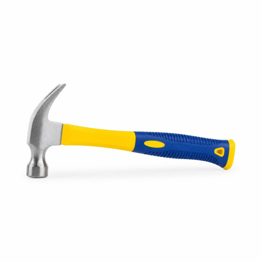 M-STD 27MM TPR FIBRE CLAW HAMMER - YELLOW/BLUE
