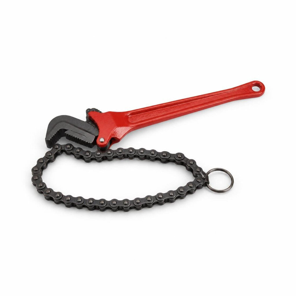 12" MINI PIPE WRENCH WITH CHAIN