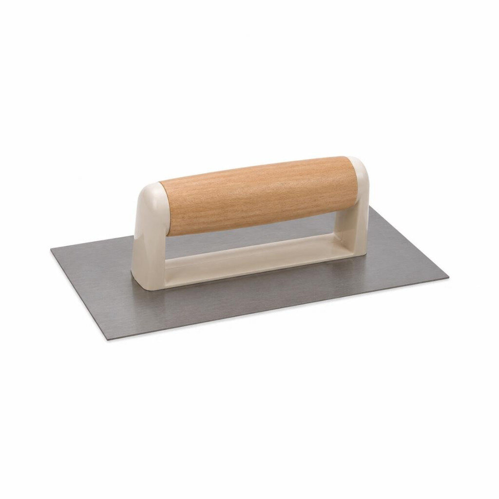 M-4" X 3/8" WOOD TROWEL W/PVC HANDLE