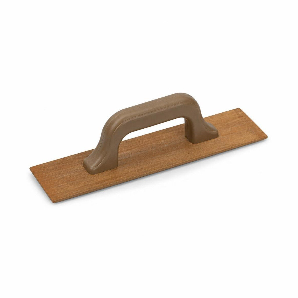 4" X 3/8" WOOD TROWEL W/PVC HANDLE - JATI