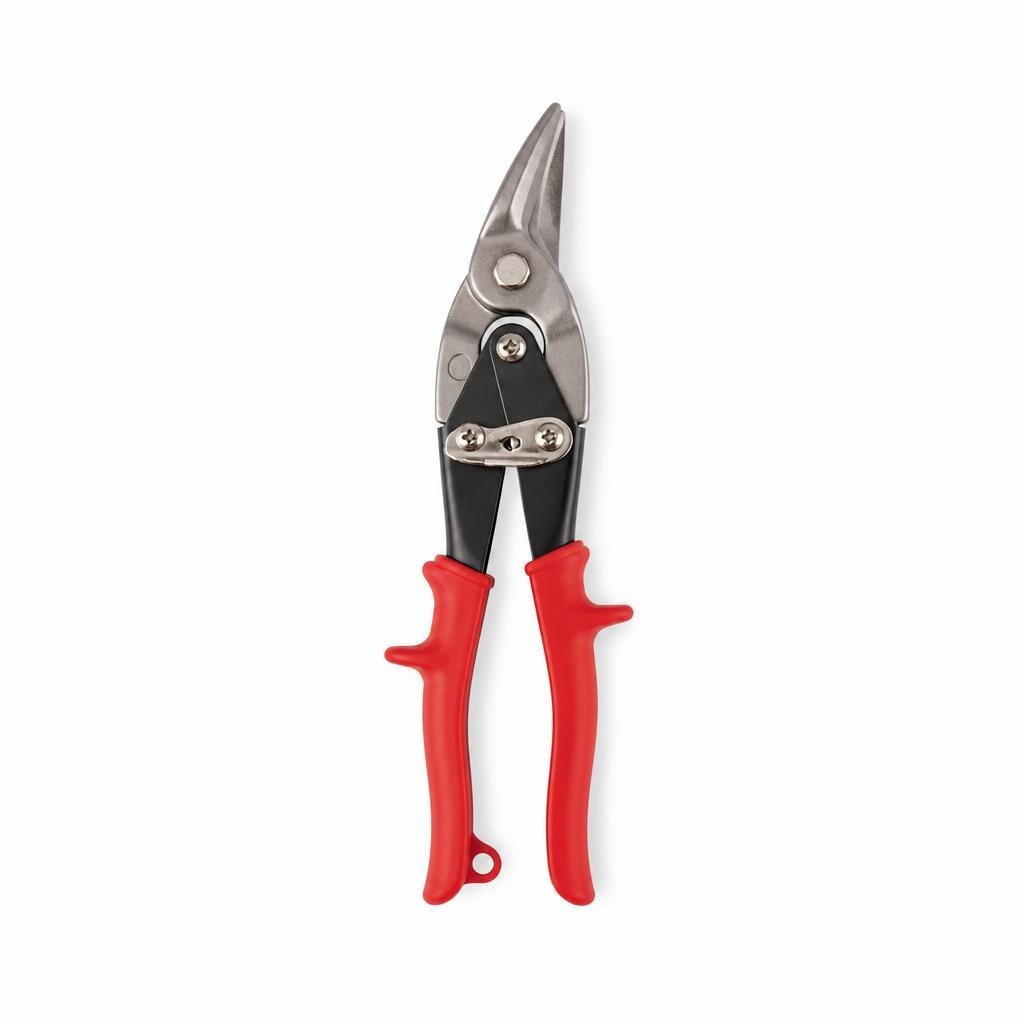NIETZ 10" MEDIUM DUTY LEFT AVIATION SNIP (RED) - 542-04-101