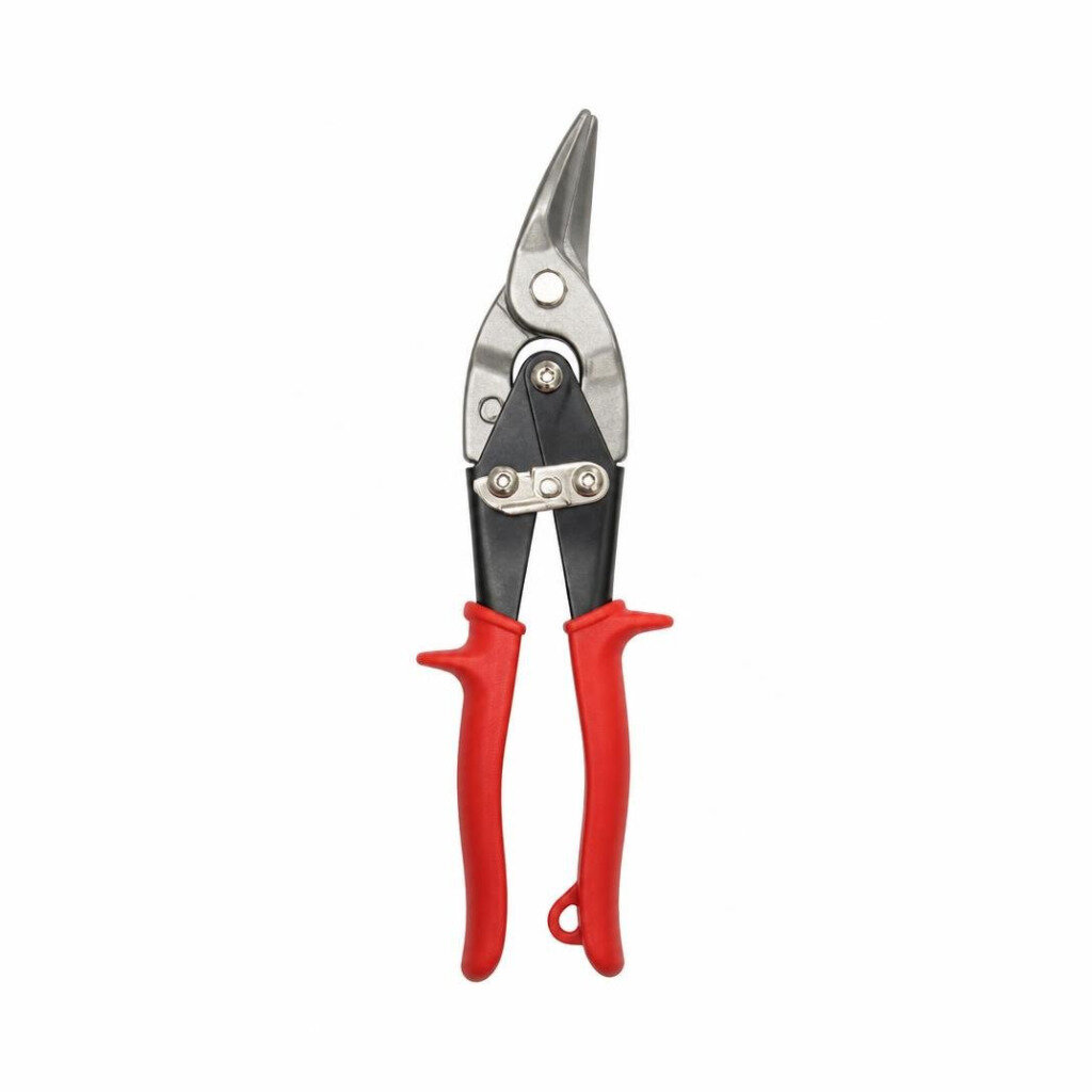 STANLEY 14-562-22 10" AVIATION SNIPS LEFT RED