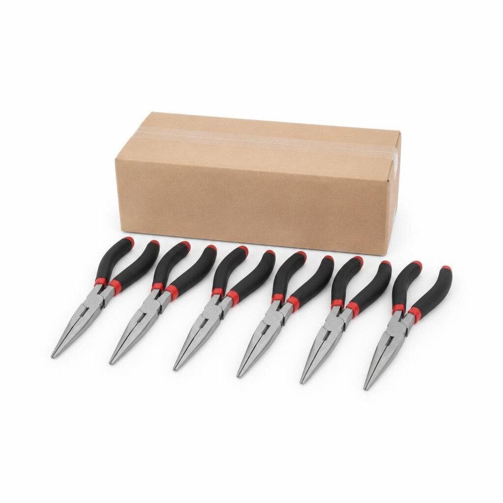M-IRON BULL LFN-6" LONG NOSE PLIER (6PCS/BOX)(60PCS/CTN)