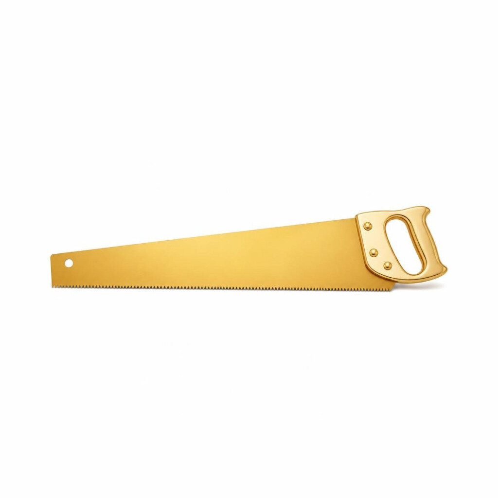 MERMAID 18" HAND SAW - GOLD PLATED