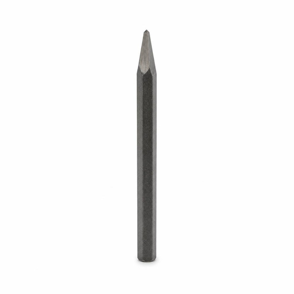 12" OCTAGONAL STEEL CHISEL - POINTED EDGE