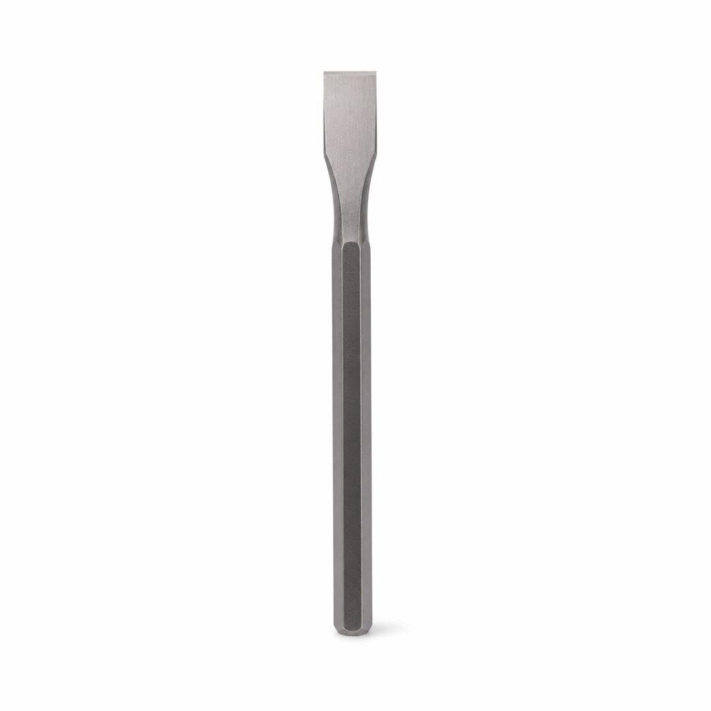 12" OCTAGONAL STEEL CHISEL - FLAT EDGE