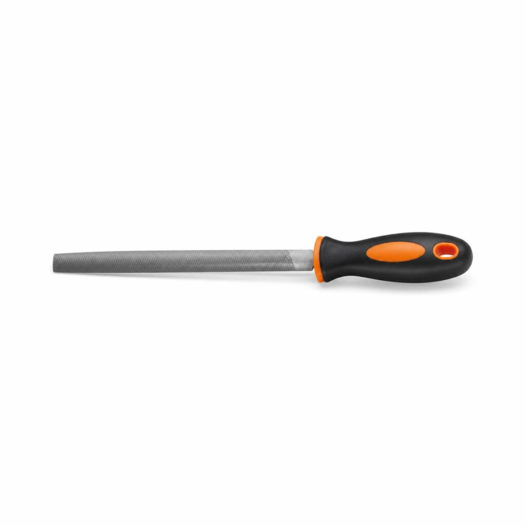 NEKEN 6" HALF ROUND FILE WITH PLASTIC HANDLE