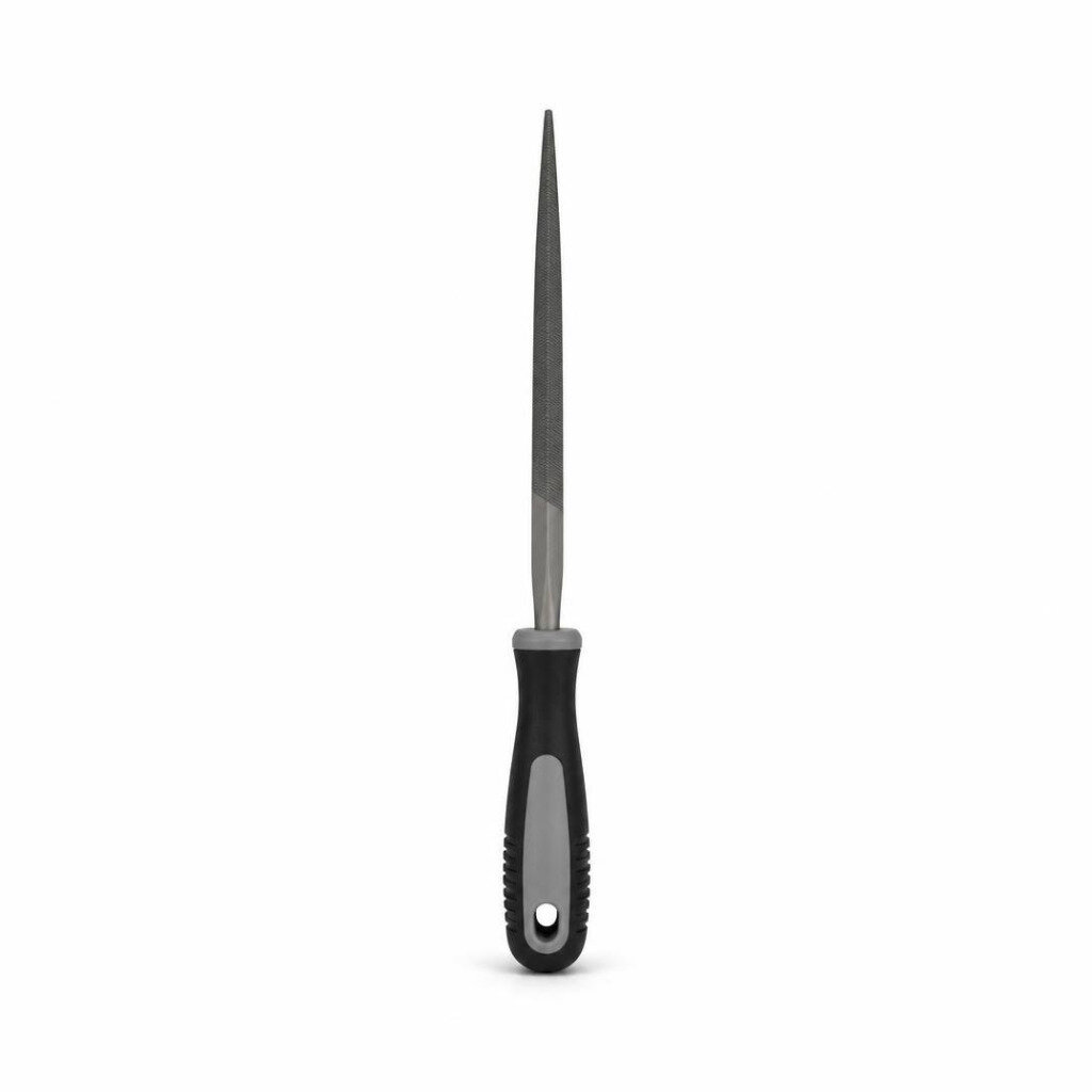 M-BLACKRINO BR2027 4" RUBBER HANDLE SLIM TAPER FILE