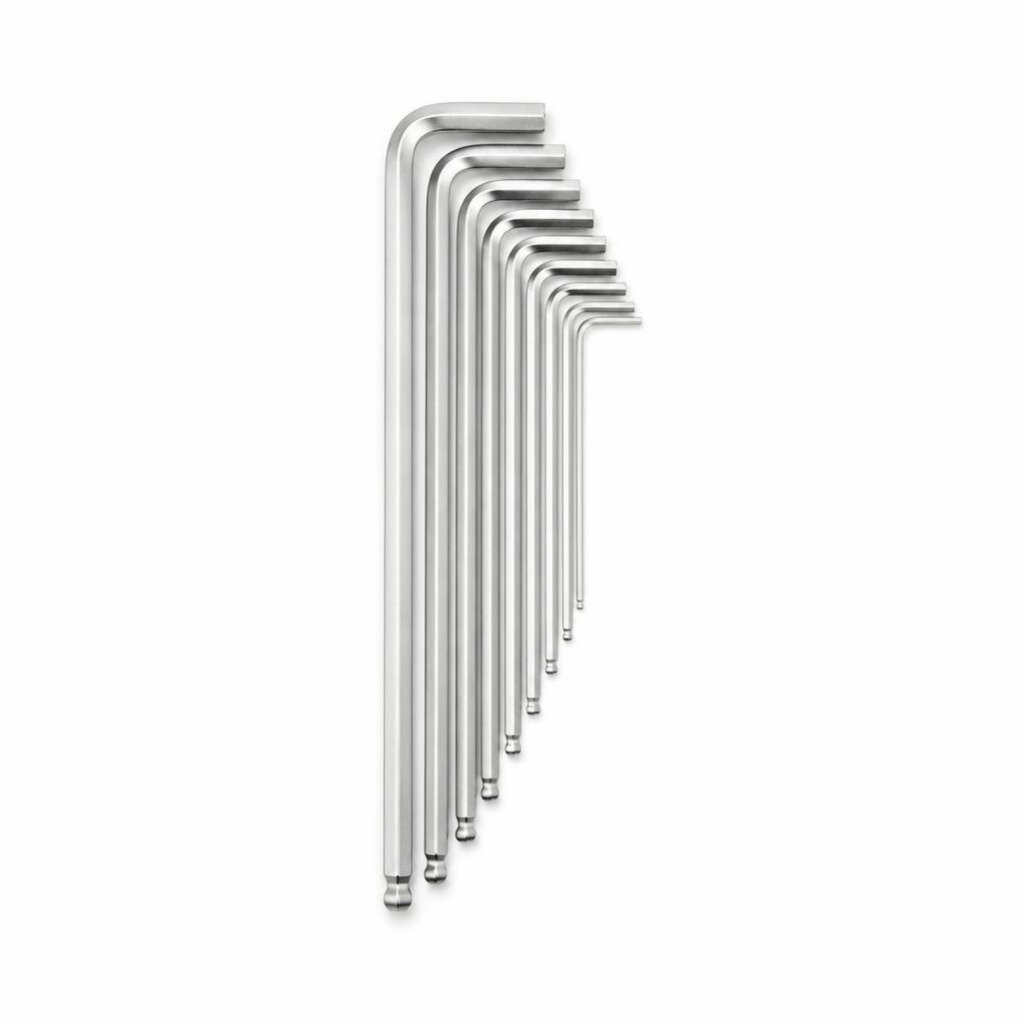 NIETZ 9PCS EXTRA LONG BALL POINT HEX WRENCH SET - 532-94-002