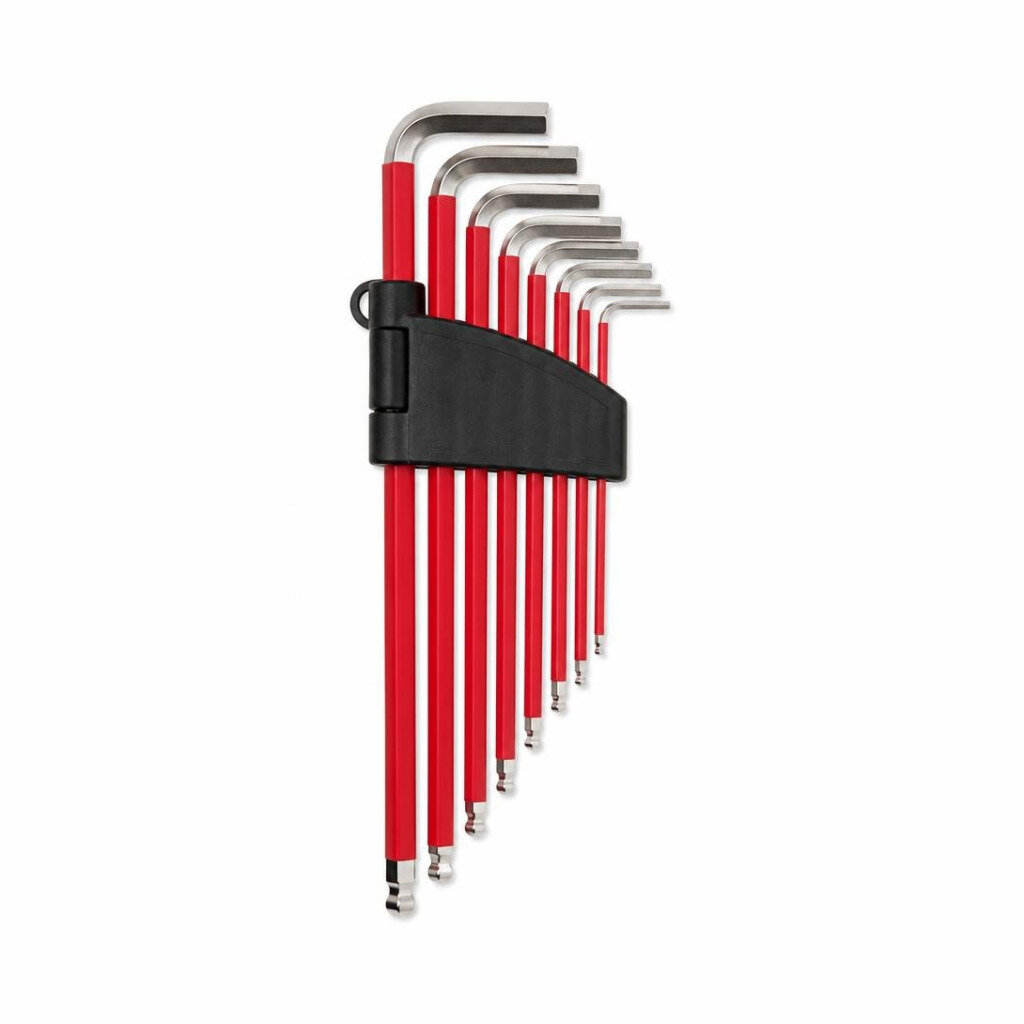 NIETZ 9PCS MM RED LONG BALL POINT HEX WRENCH SET - 532-95-001